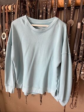 True Grit Pale Blue Women's Crewneck Sweatshirt